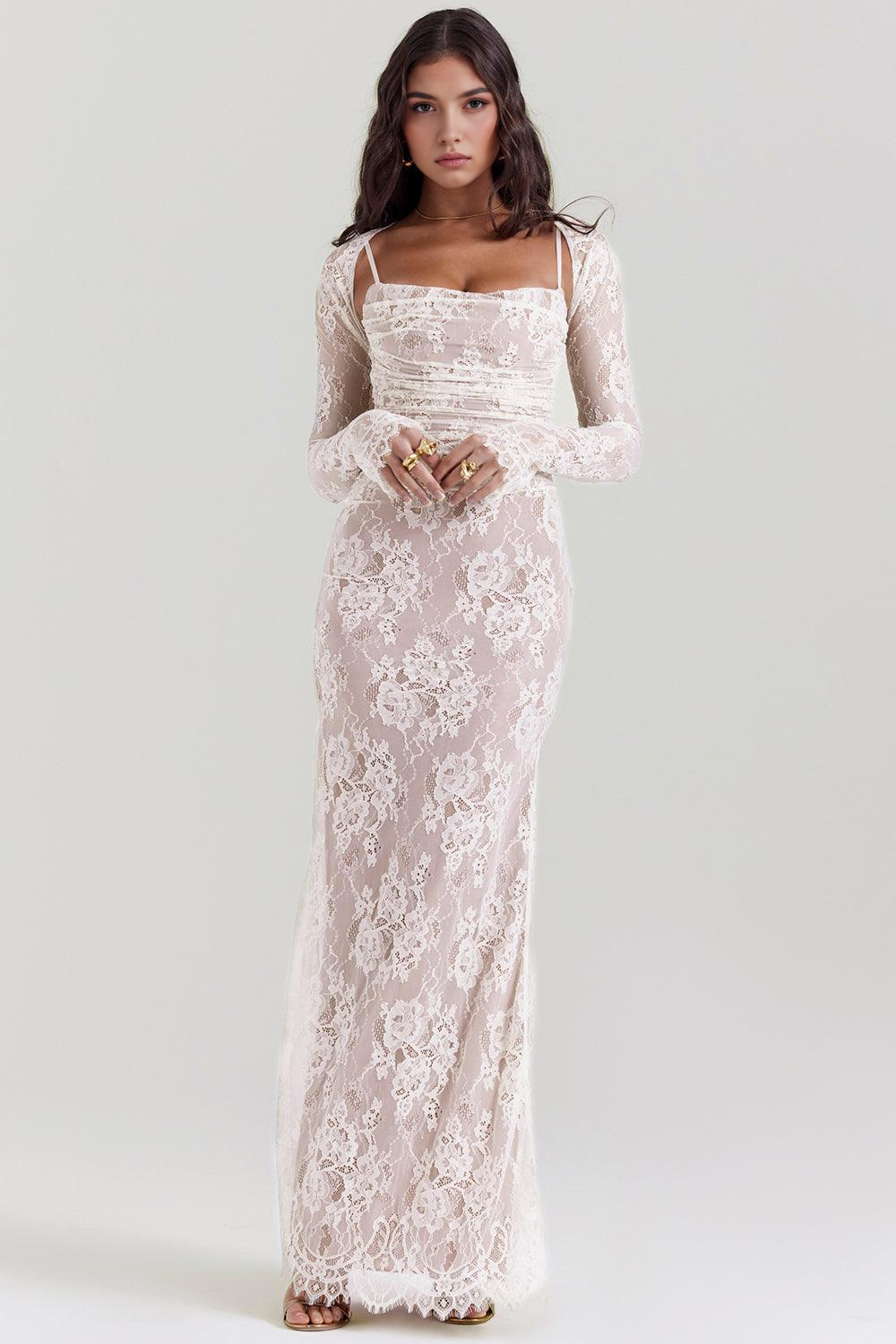 AVA & GRACE NYC™ | Graceful Maxi Lace Dress