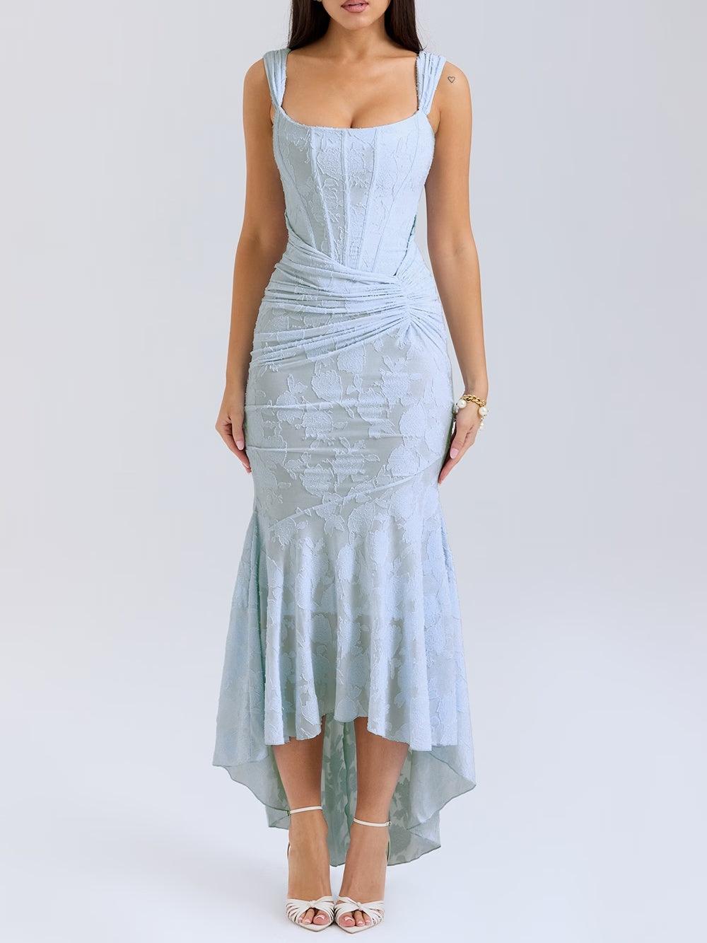 AVA & GRACE NYC™ | Sleek Maxi Floral Print Dress