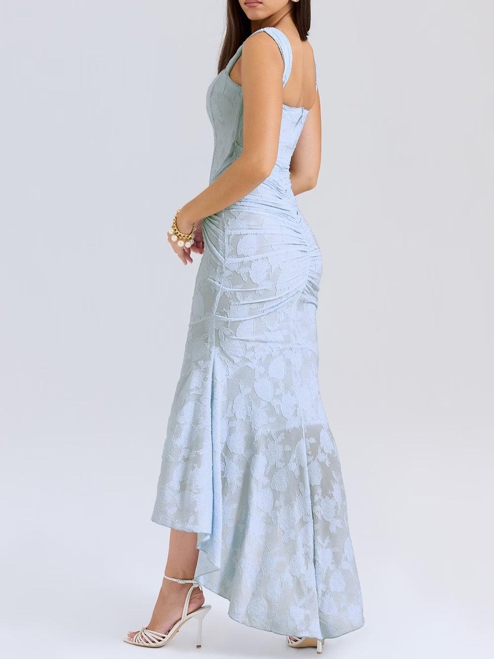AVA & GRACE NYC™ | Sleek Maxi Floral Print Dress