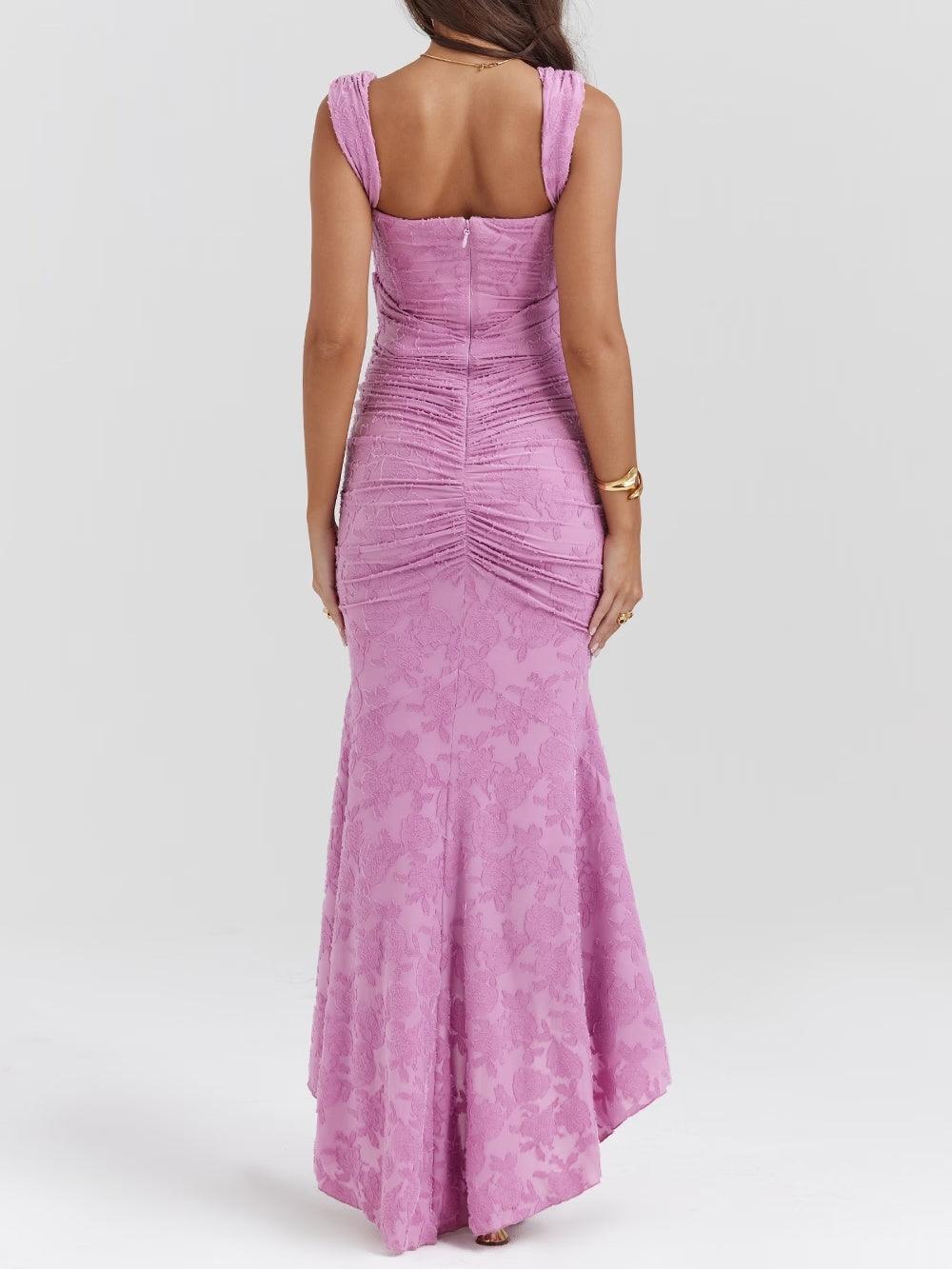 AVA & GRACE NYC™ | Sleek Maxi Floral Print Dress