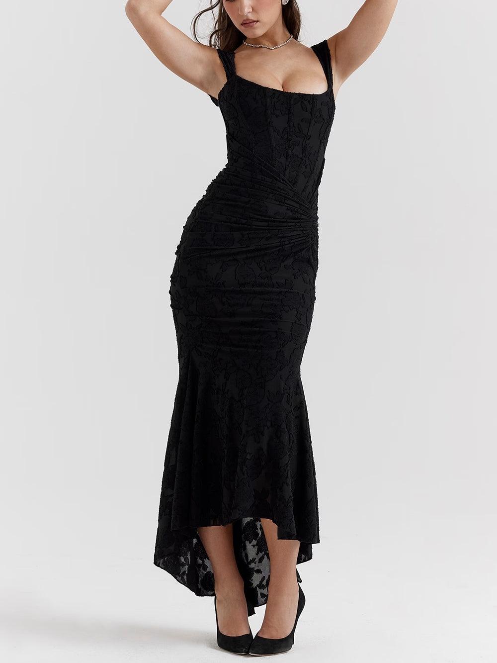 AVA & GRACE NYC™ | Sleek Maxi Floral Print Dress