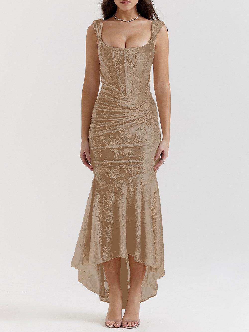 AVA & GRACE NYC™ | Sleek Maxi Floral Print Dress