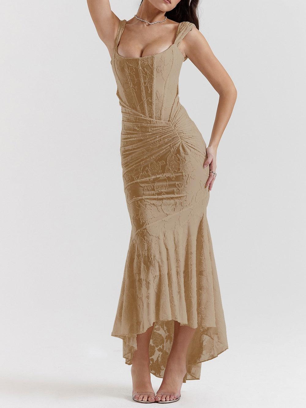 AVA & GRACE NYC™ | Sleek Maxi Floral Print Dress