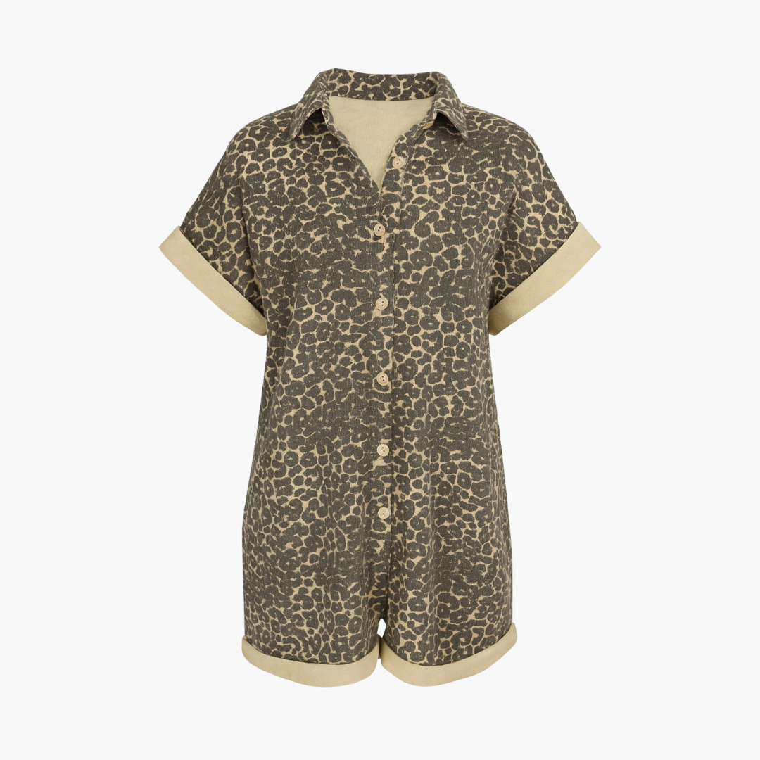 AVA & GRACE NYC™ | Effortless Leopard Print Shirt Dress