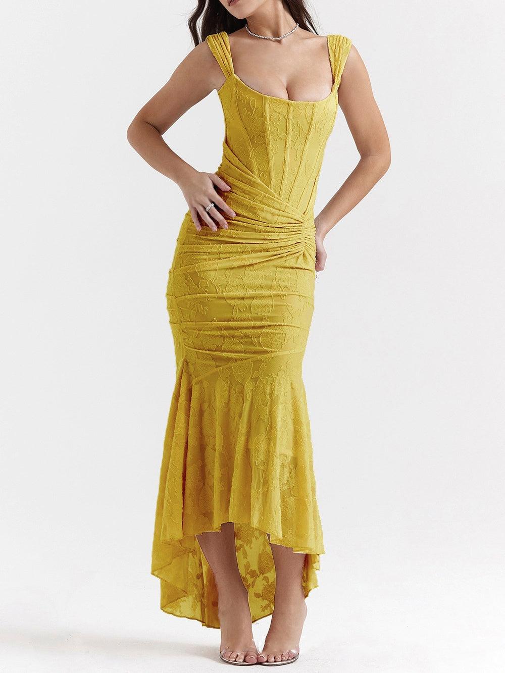 AVA & GRACE NYC™ | Sleek Maxi Floral Print Dress